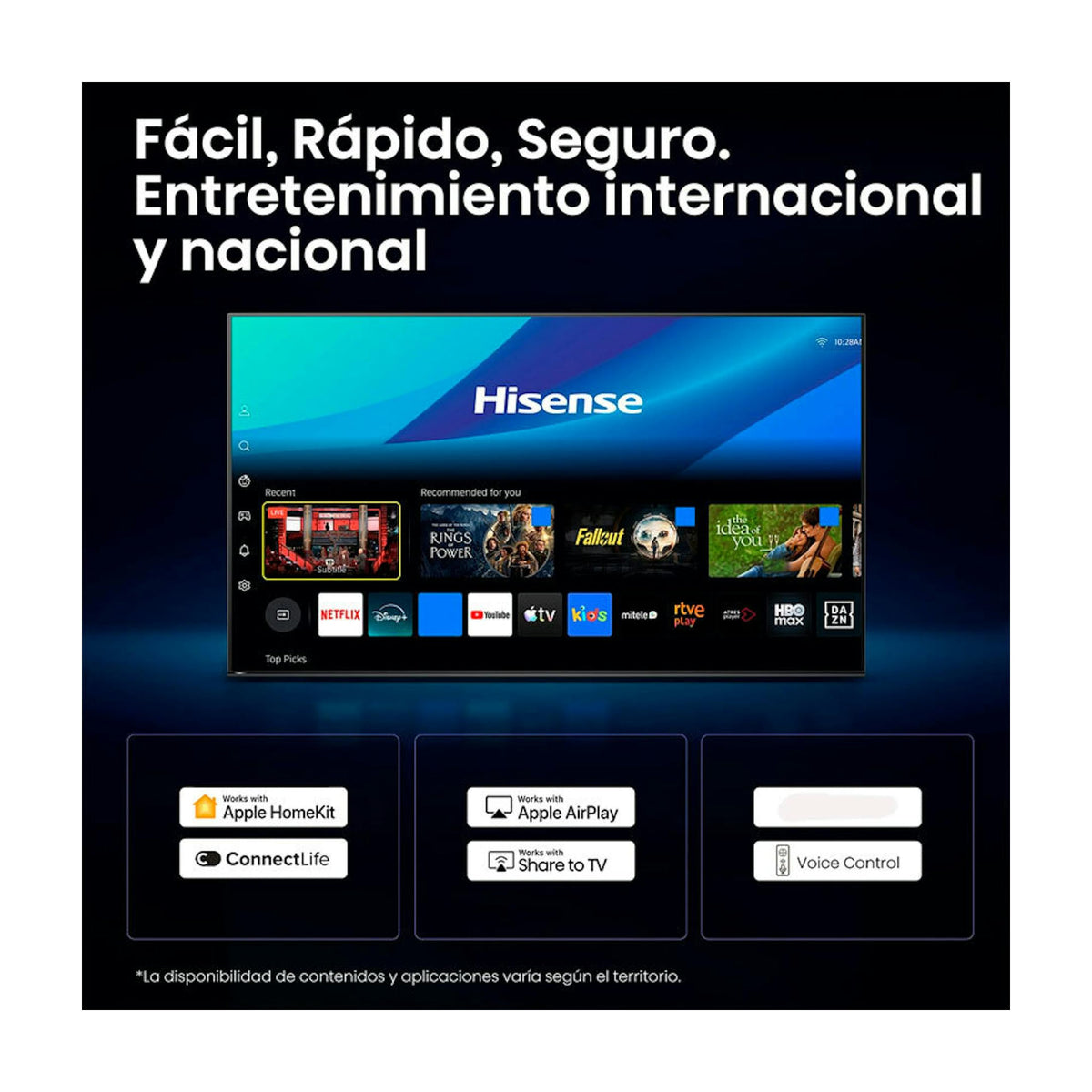 Televisor Hisense 43Q7S QLED 4K UHD de 43 pulgadas
