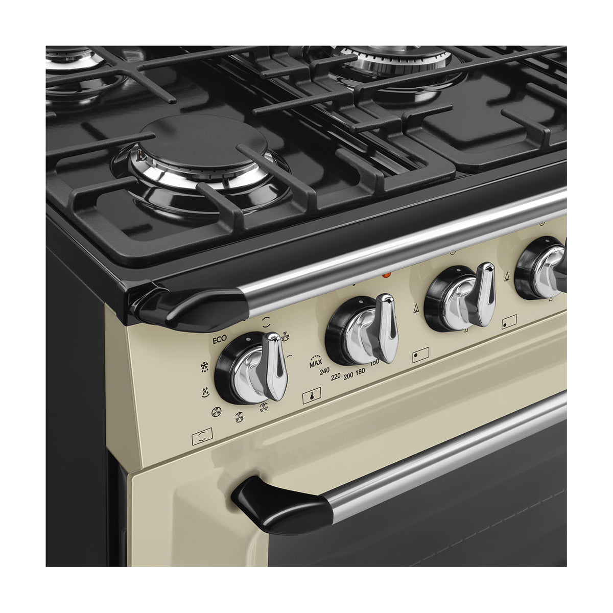 Cocina de gas Smeg TR90GMP de 90 cm con horno eléctrico de 115 l