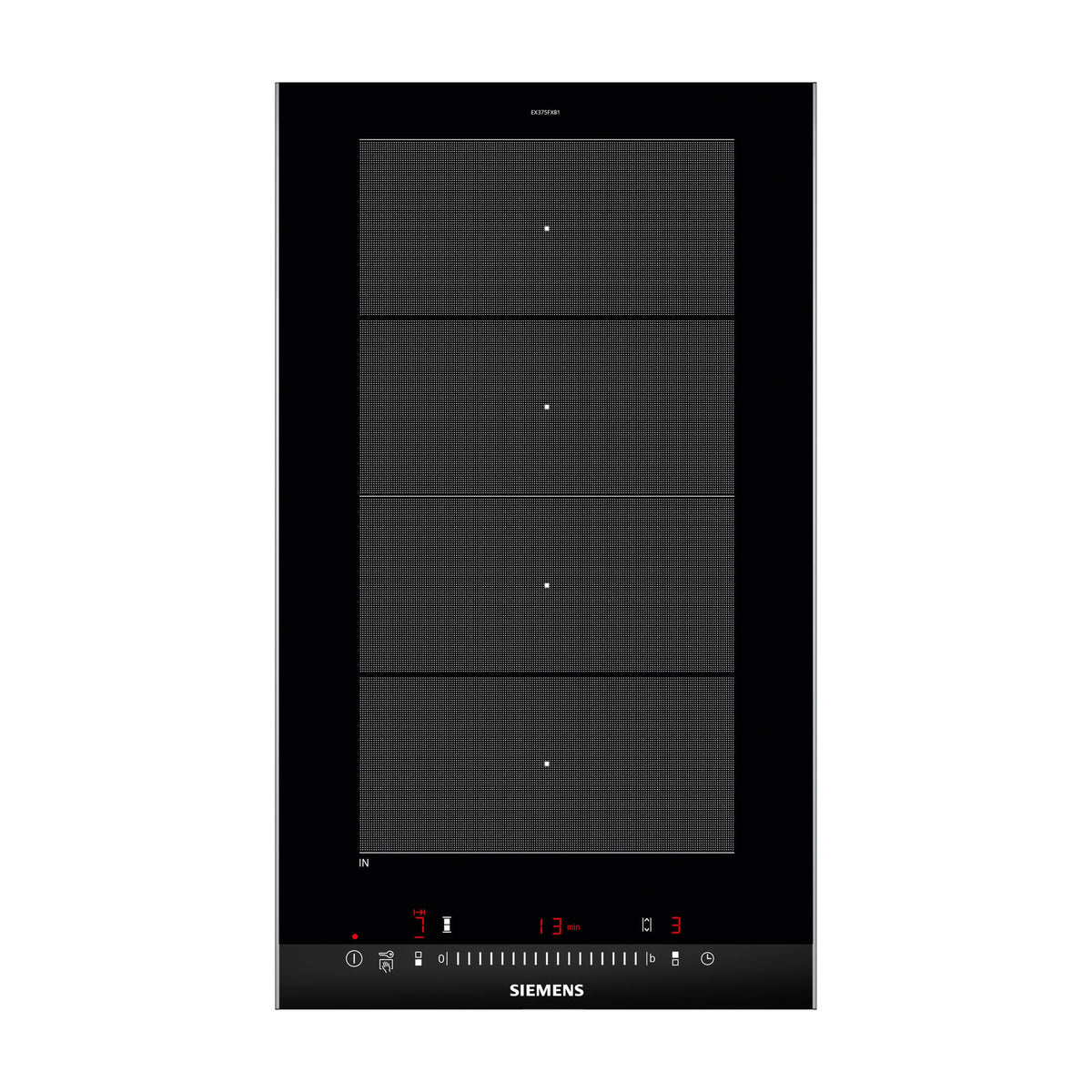 Placa de inducción Siemens EX375FXB1E iQ700 de 30 cm con flexInducción