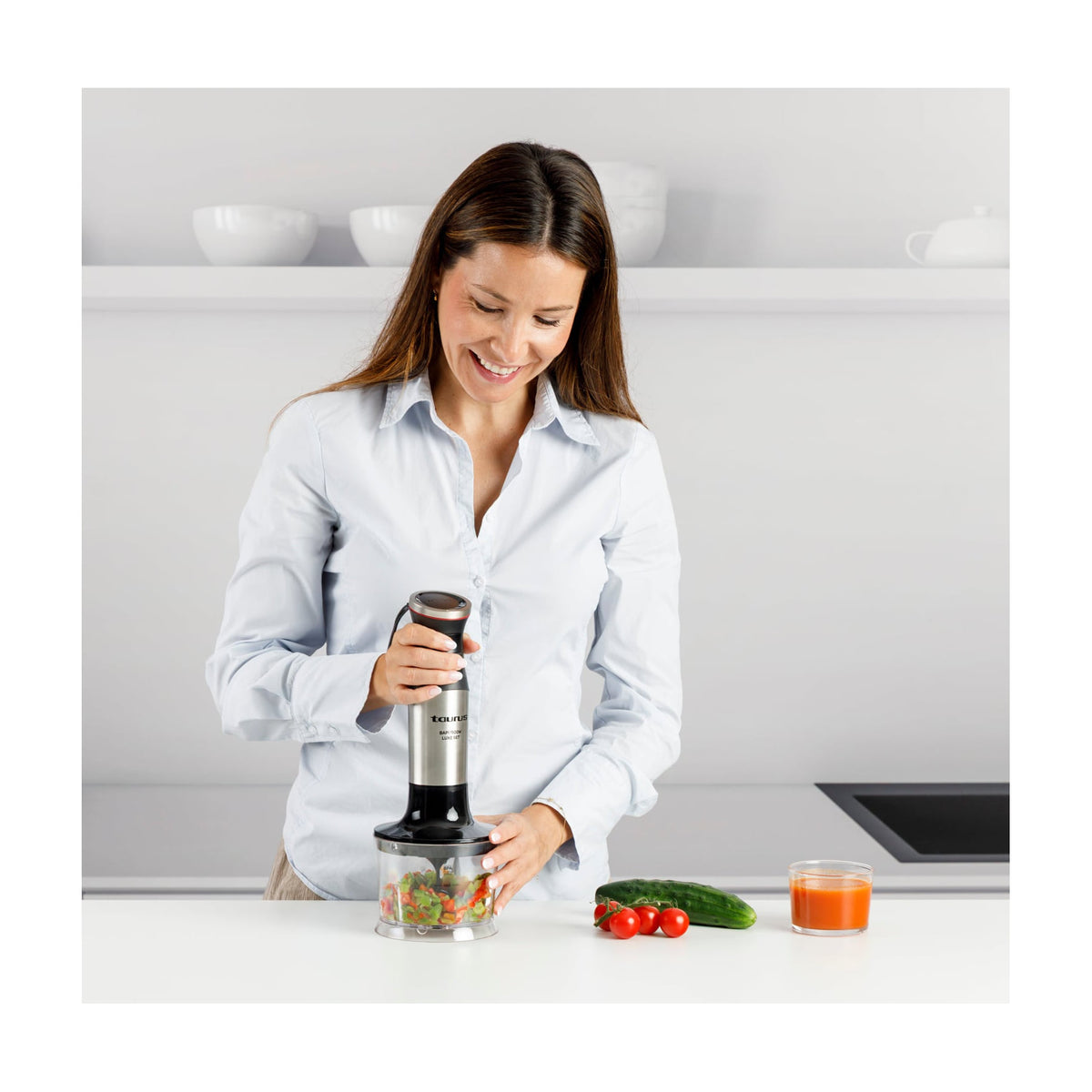 Batidora de mano Taurus Bapi 1500 Luxe Set, 1500 W y 20 velocidades
