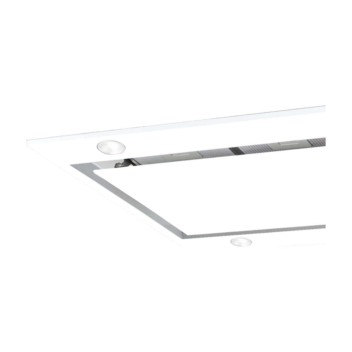 Campana de techo CATA Isla Sirin Glass 1000 GWH, 100 cm y cristal blanco