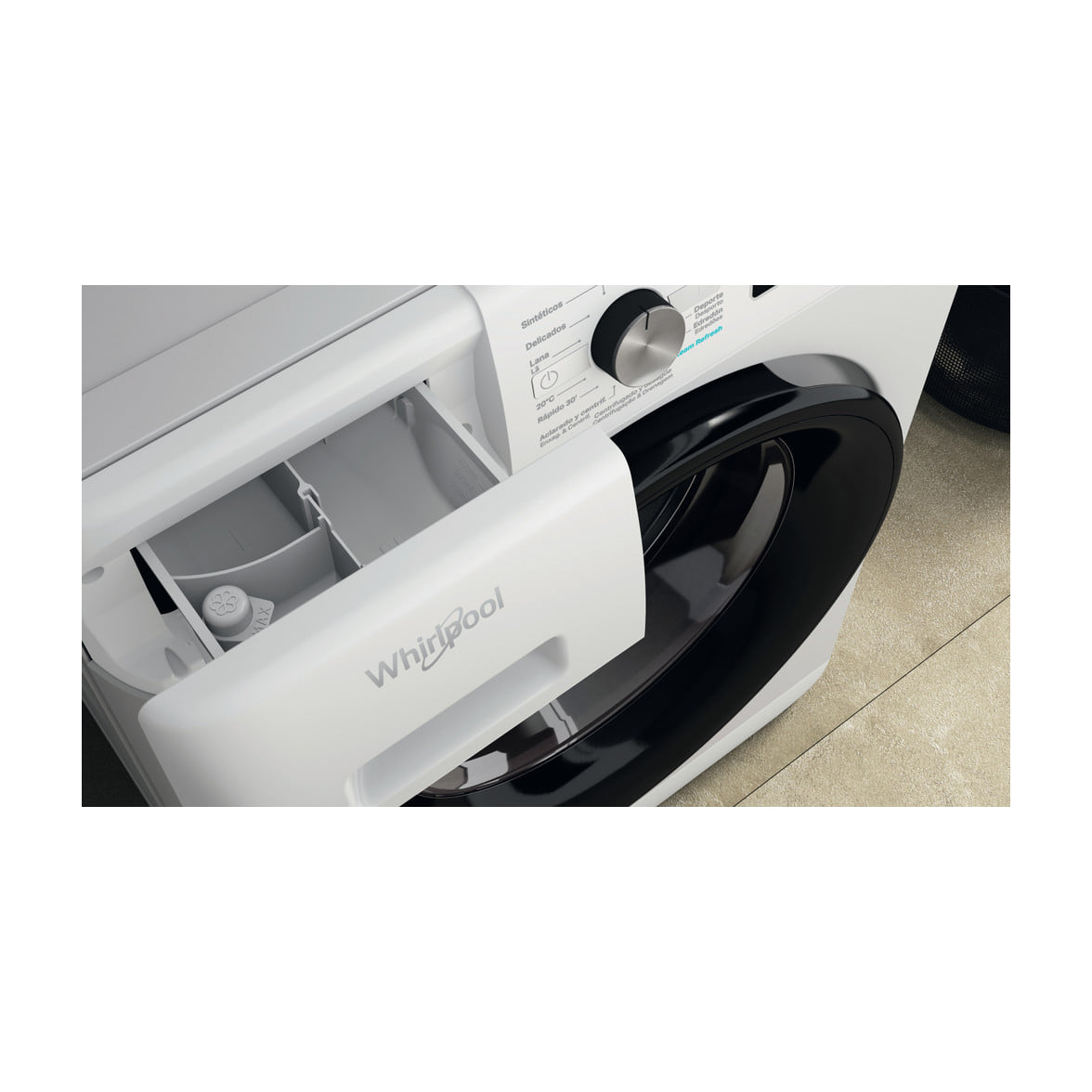 Lavadora Whirlpool FFB 10489 BV SPT de 10 kg y 1400 rpm