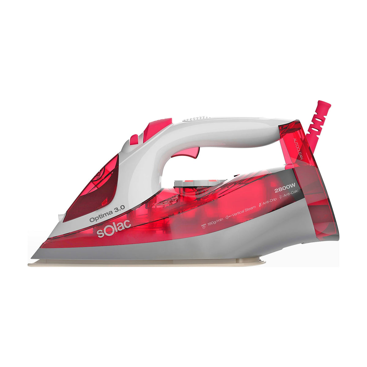 Plancha de vapor Solac PV2029 Optima 3.0, 2800 W y suela cerámica