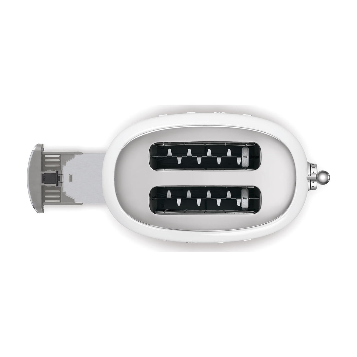 Tostadora Smeg TSF01WHEU blanca, 2 ranuras y 6 niveles de tostado