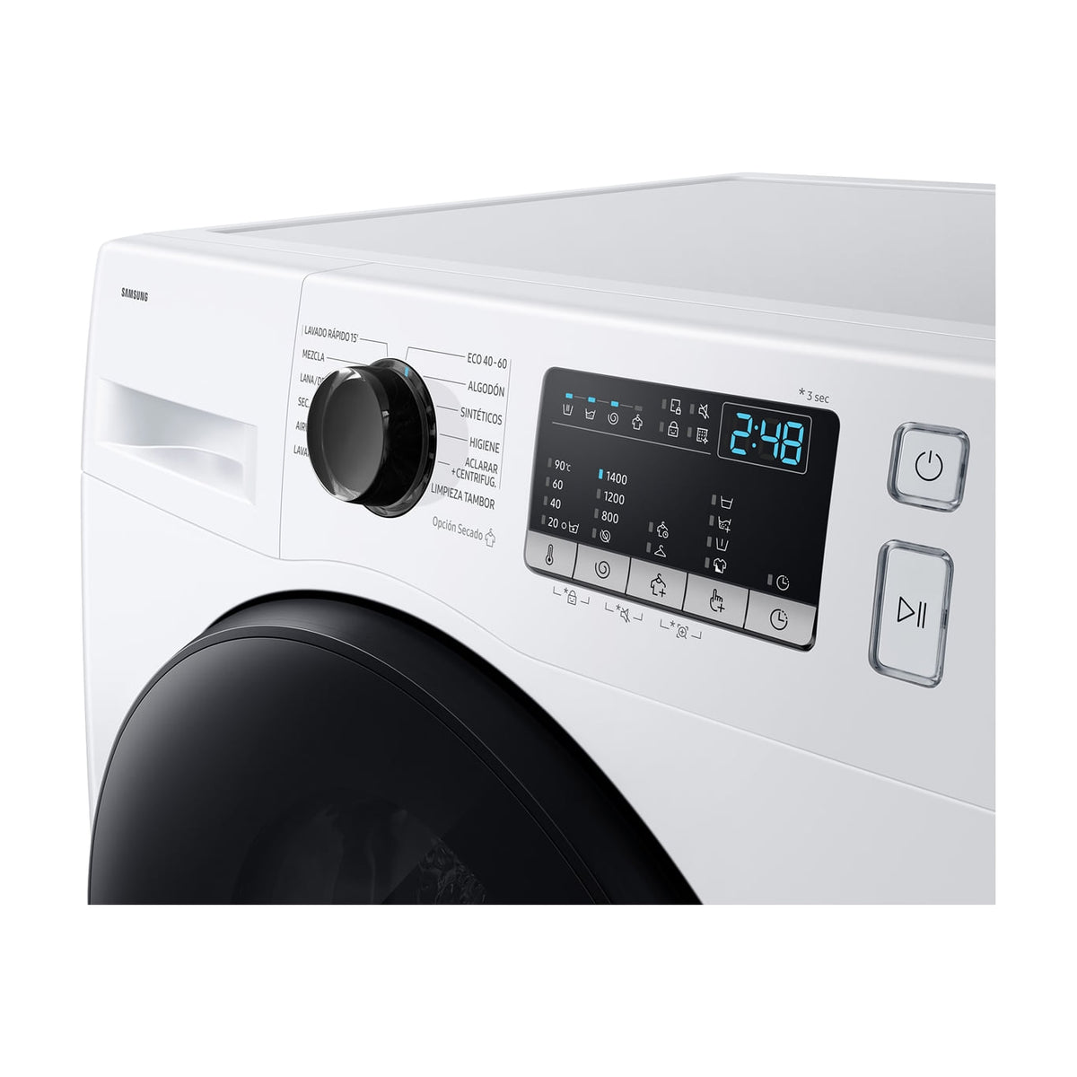 Lavasecadora Samsung WD80HG4U04BEEC de 8/6 kg y 1400 rpm