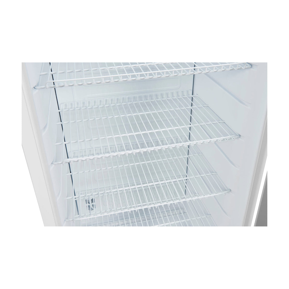Botellero Exquisit GKS350-1-GT-280D blanco con puerta de cristal