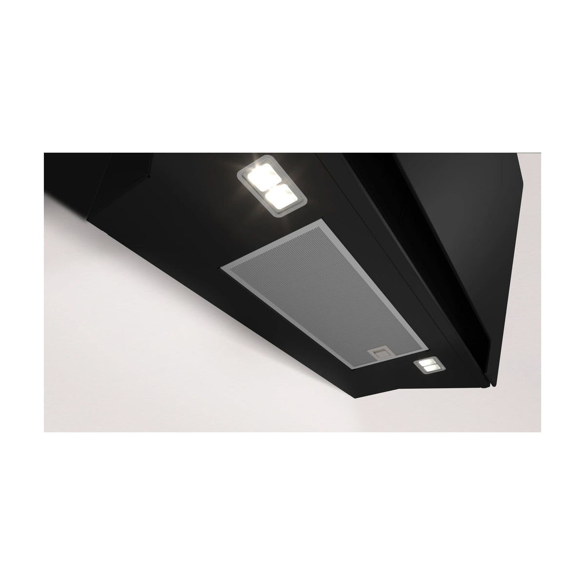 Campana de pared inclinada Balay 3BC587LN, 80 cm, cristal negro