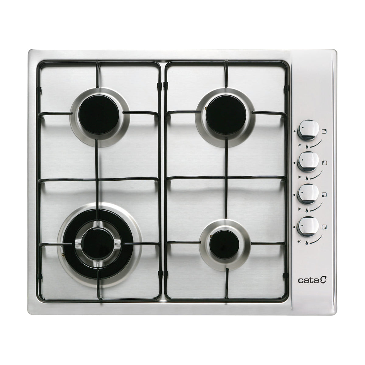Placa de gas CATA GI 6031 X de 4 zonas, inox y 58 cm