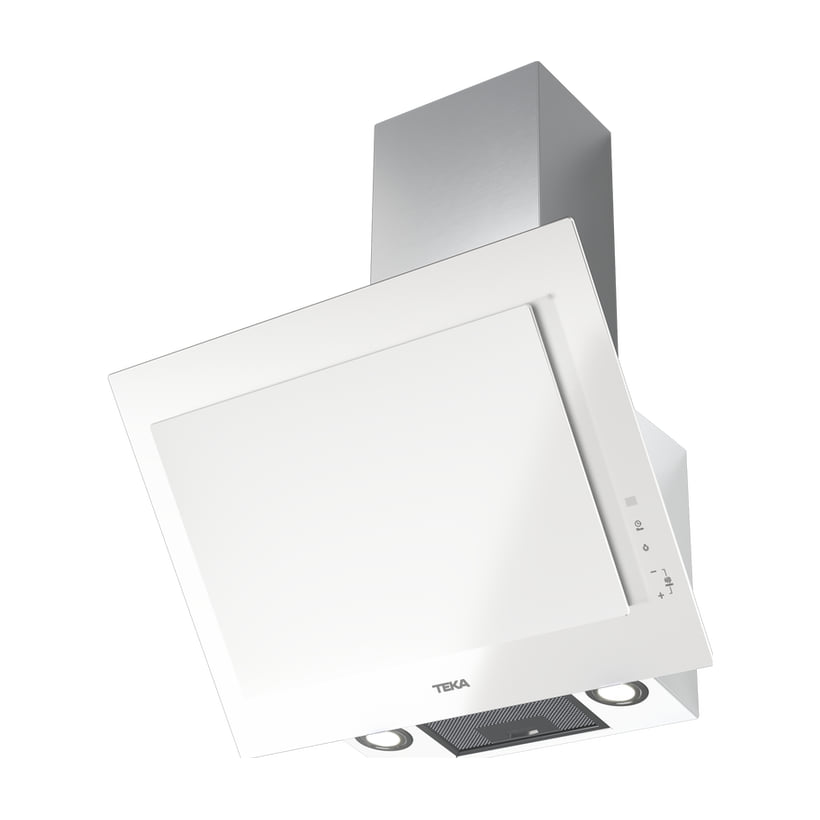 Campana decorativa vertical Teka DVT Pro 68660 TBS WH, 60 cm, cristal blanco