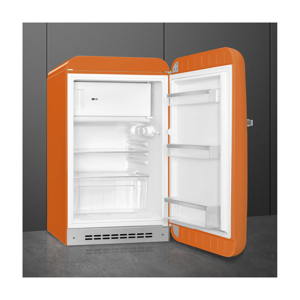 Frigorífico de una puerta Smeg FAB10ROR6, 122 l, naranja