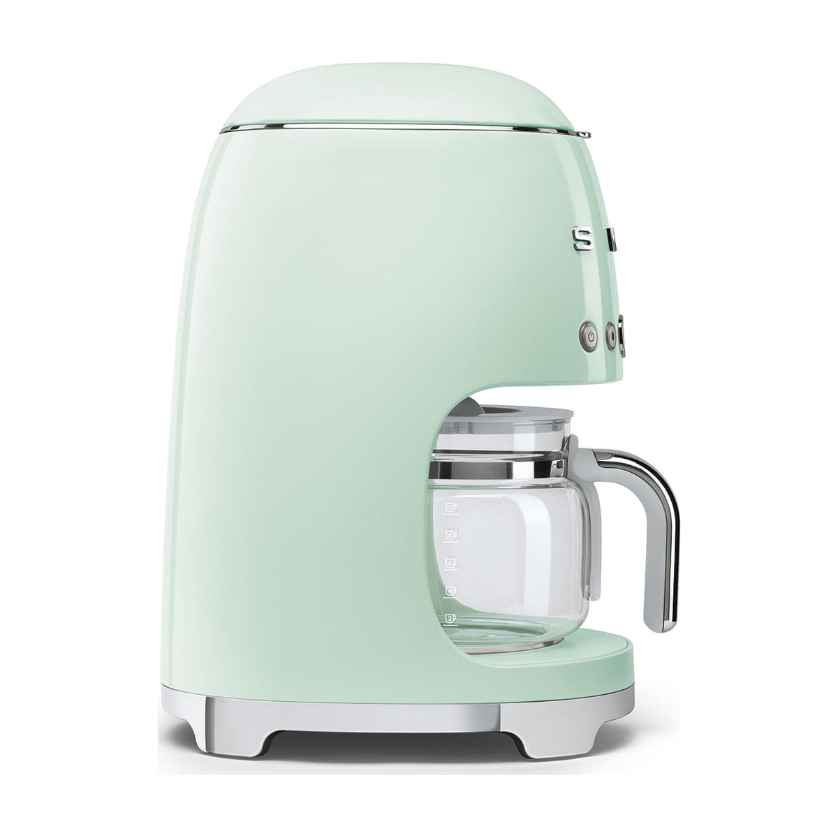 Cafetera de goteo Smeg DCF02PGEU, verde pastel, 10 tazas