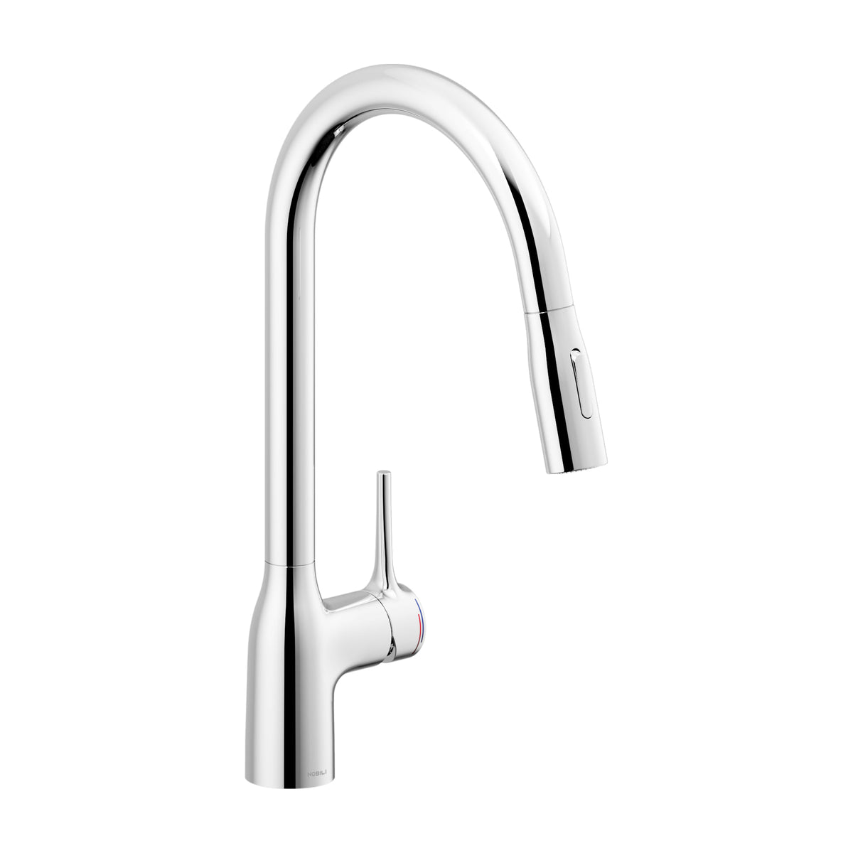Grifo de cocina Nobili Mania CU128137CR monomando, cromado y extraíble