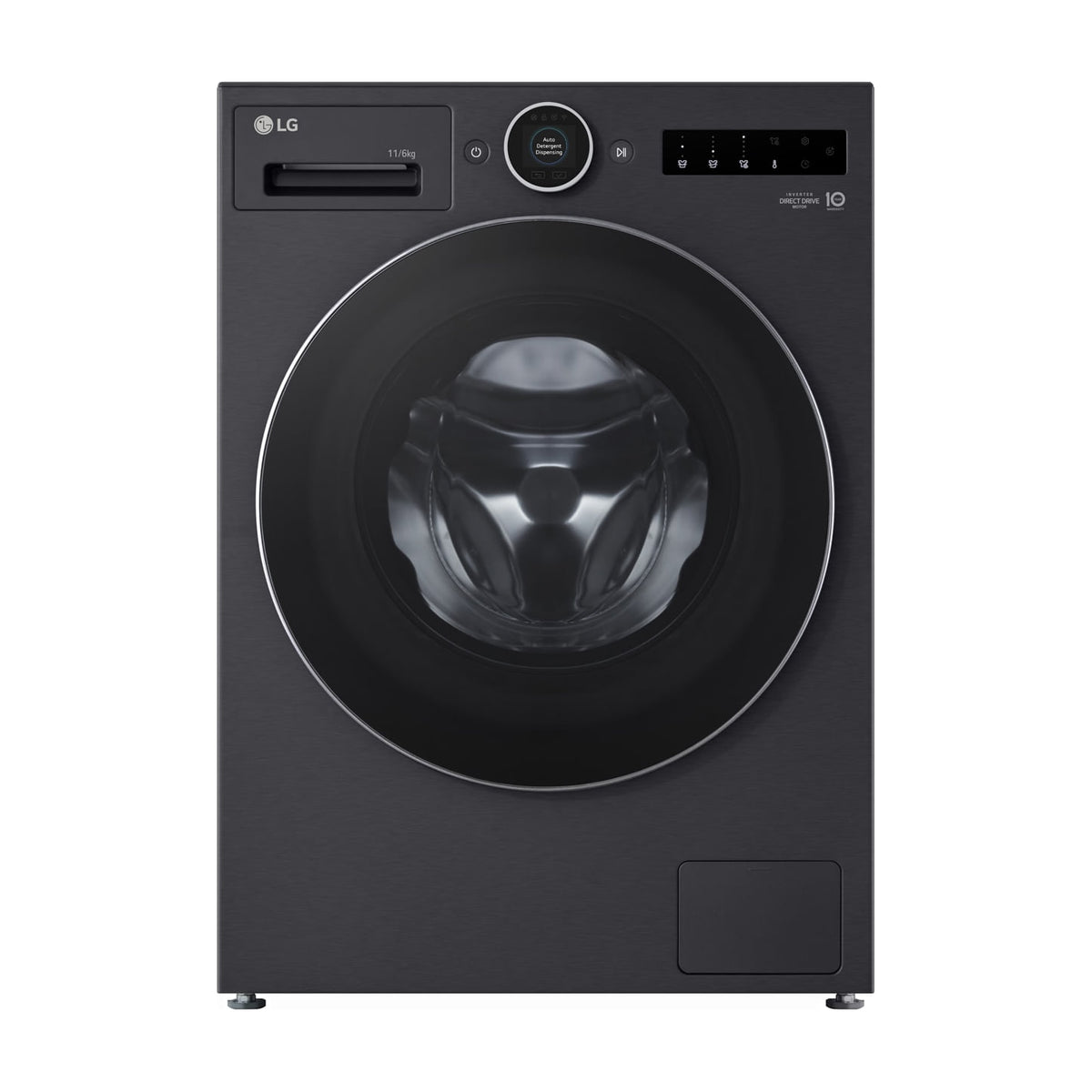 Lavasecadora LG WHX9516TBC de 11/6 kg con bomba de calor