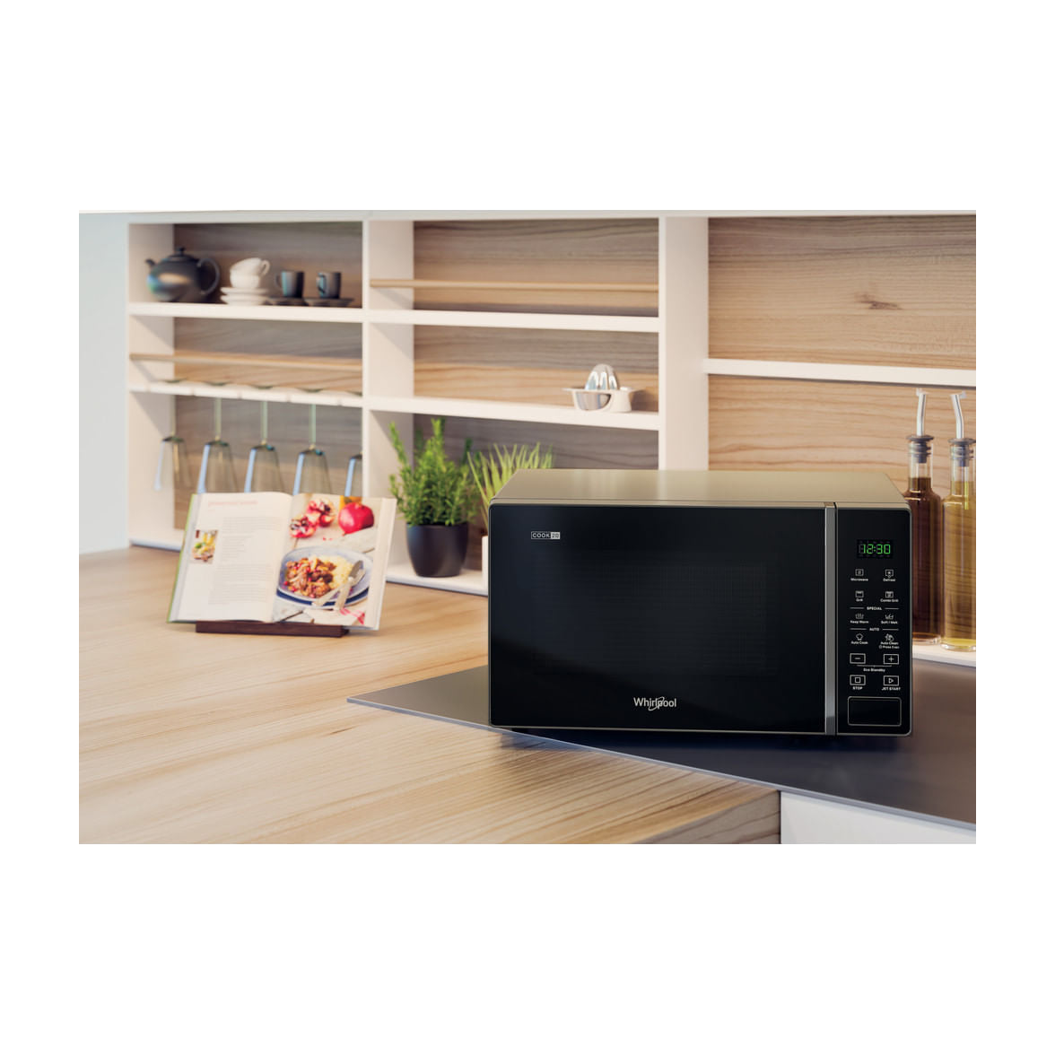 Microondas Whirlpool MWP 203 SB de 20 l con grill de cuarzo de 1000 W