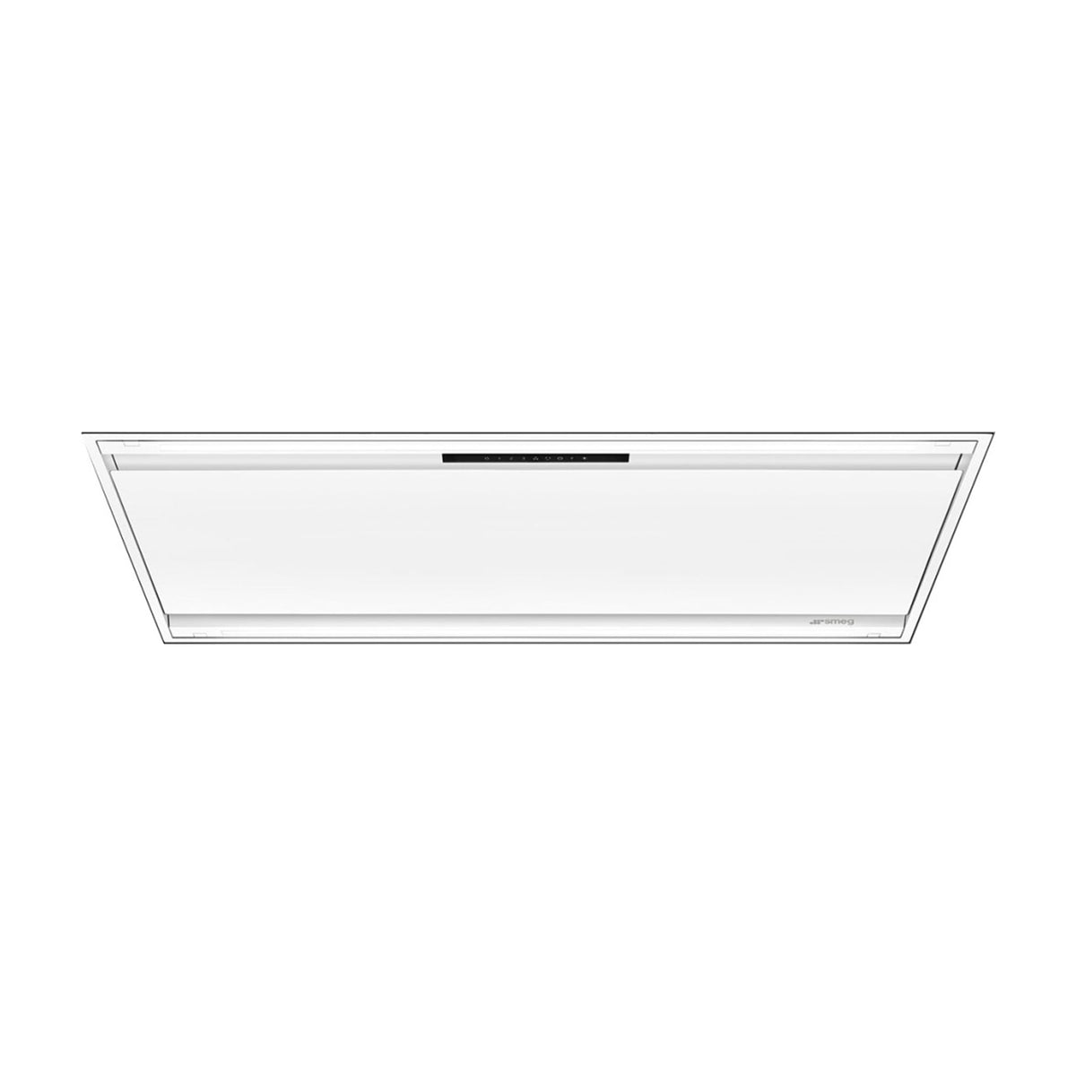 Campana de techo Smeg KLT12L4WH de 120 cm, blanco mate y LED regulable