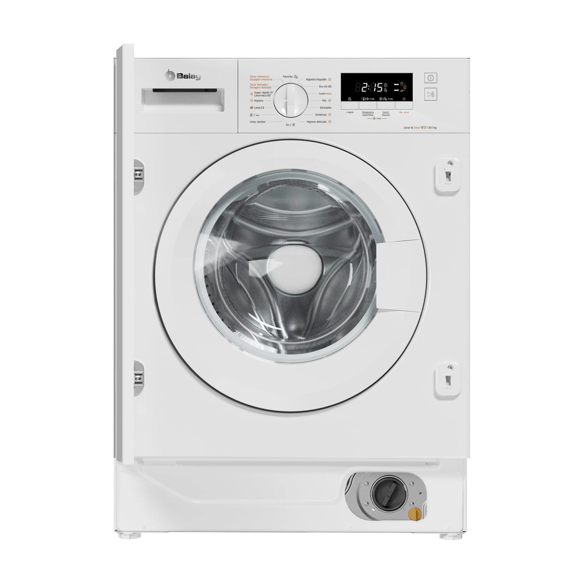 Lavasecadora integrable Balay 3TW885B, 8/5 kg y 1400 rpm