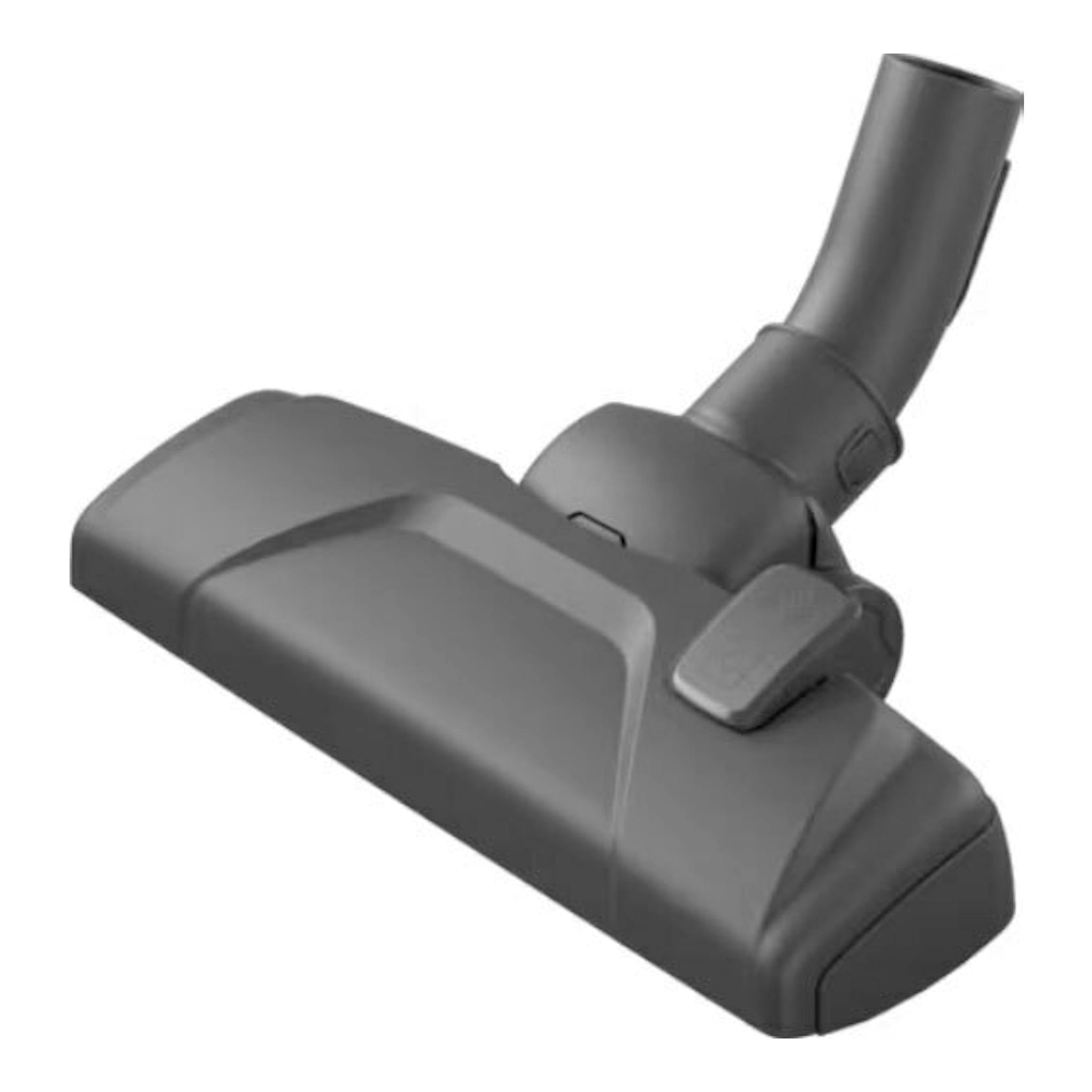 AEG AB31C1GG: boquilla para aspiradora gris oscuro, vista en ángulo sobre fondo blanco.