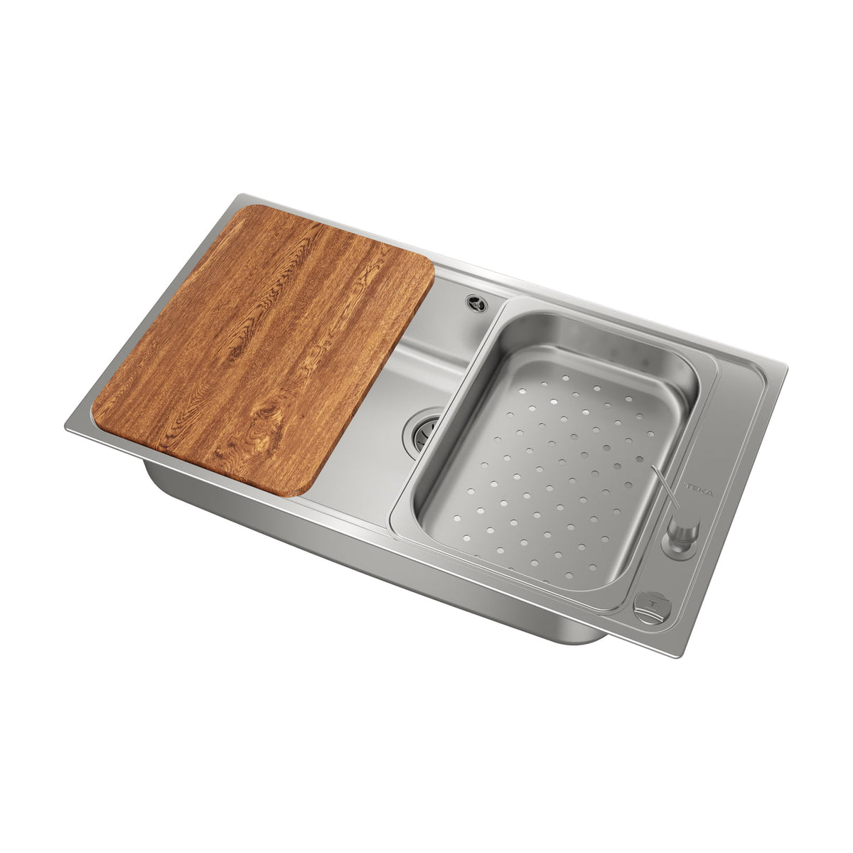 Fregadero Teka Bahia 1C Plus de acero inoxidable, una cubeta, 86 × 50 cm