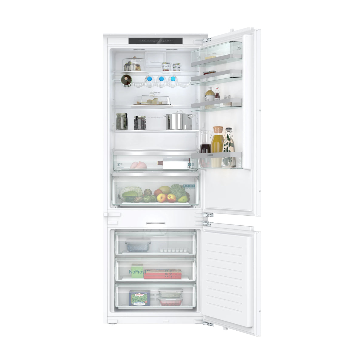 Frigorífico combi Siemens KB96NADD1 integrable con No Frost y Home Connect