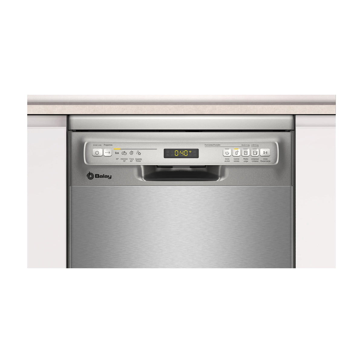 Lavavajillas Balay 3VN4030IA de 45 cm y acero antihuellas