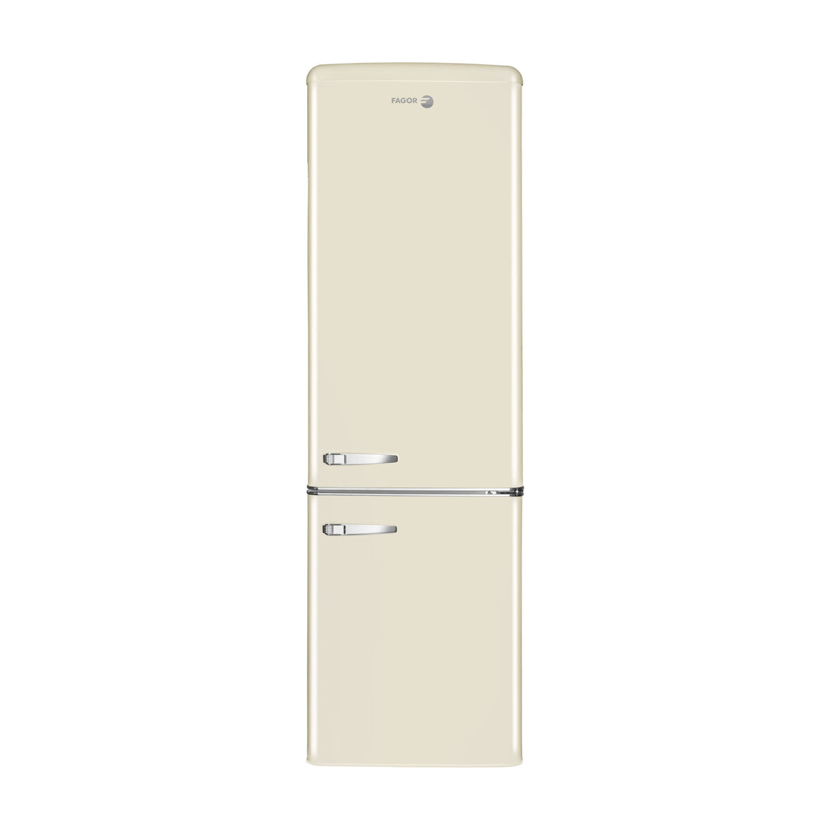 Frigorífico combi Fagor 3FFV-1855BG retro beige, 244 l