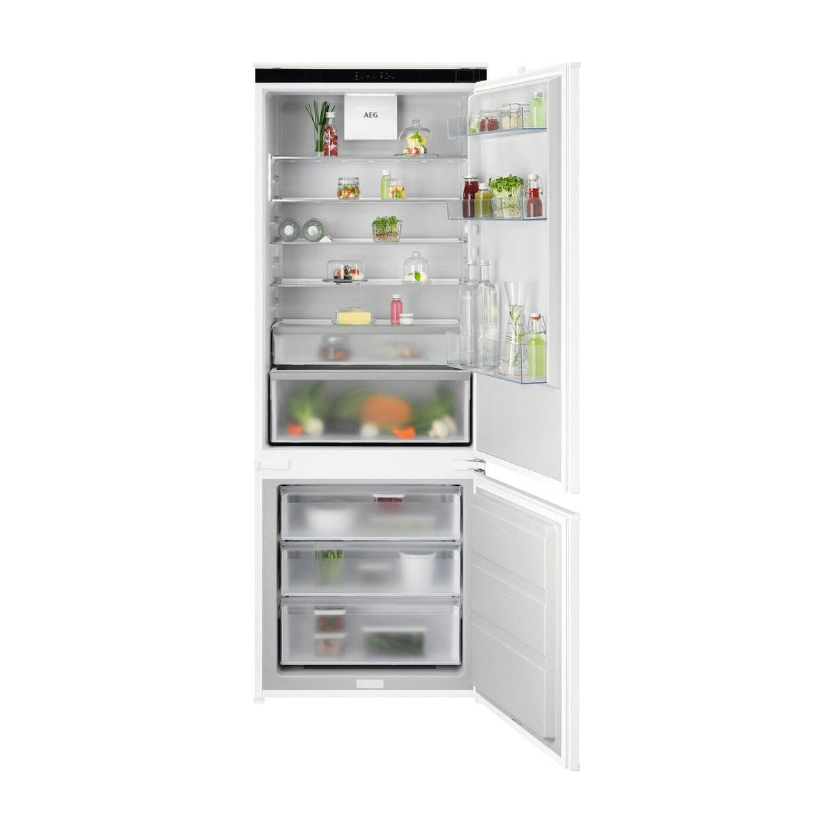 Frigorífico combi AEG NSC7T751ES integrable, 375 l, Total No Frost