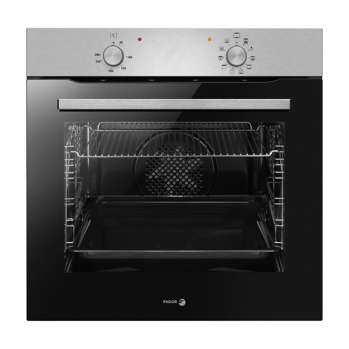 Horno multifunción Fagor Classic Inox 9H-110BX, 77 litros y 9 funciones