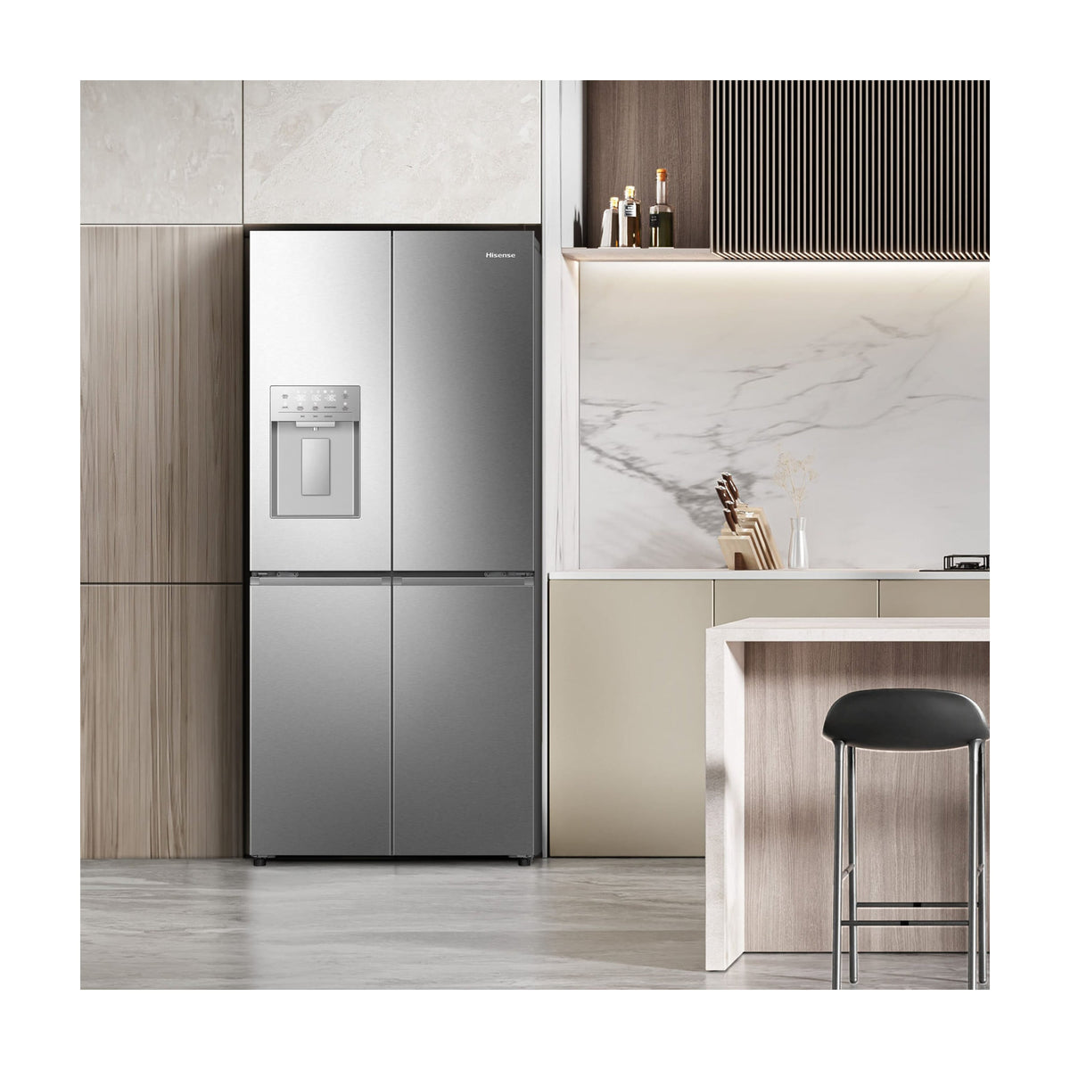 Frigorífico americano Hisense RQ5P470SYID, 483 l, Total No Frost