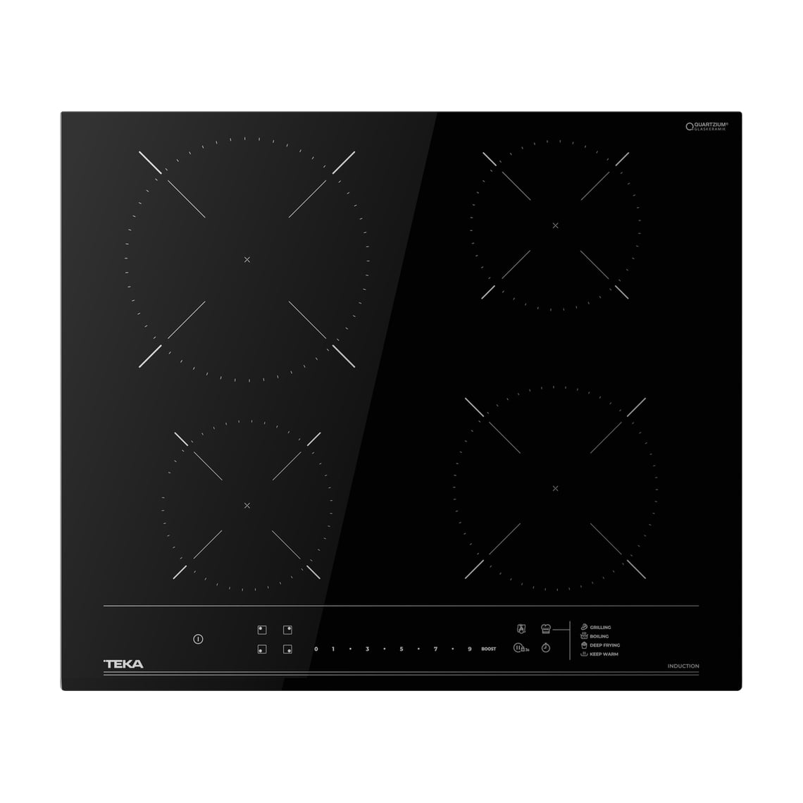 Placa de inducción Teka IZC 64215 FST BK, 4 zonas y 60 cm