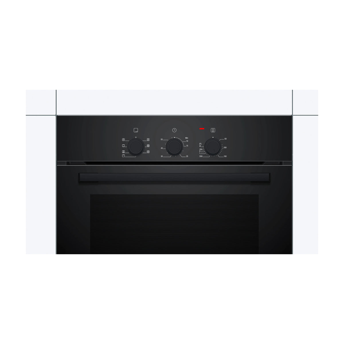 Horno multifunción Bosch HBF011BA2 de 66 l con aire caliente 3D, negro
