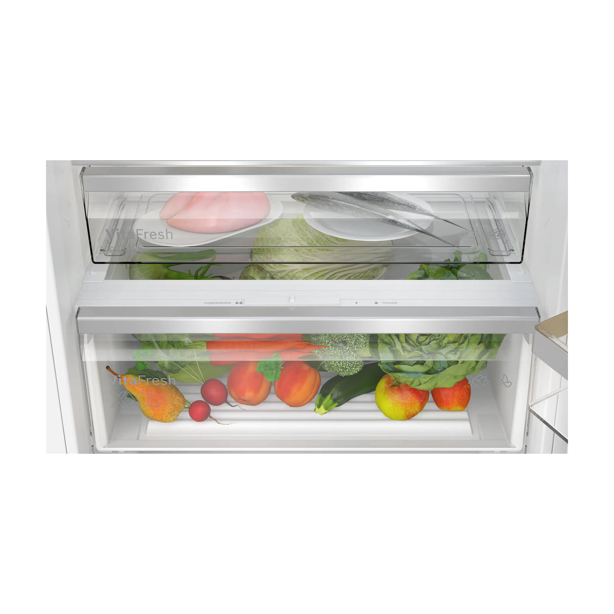 Frigorífico combi integrable Bosch KBN96ADD0 con No Frost y VitaFresh XXL