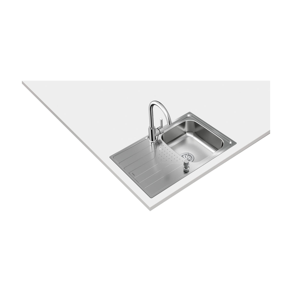 Fregadero y grifo Teka Tekaway Universe 45 T-XP 1C 1E + IN 915, inox y reversible