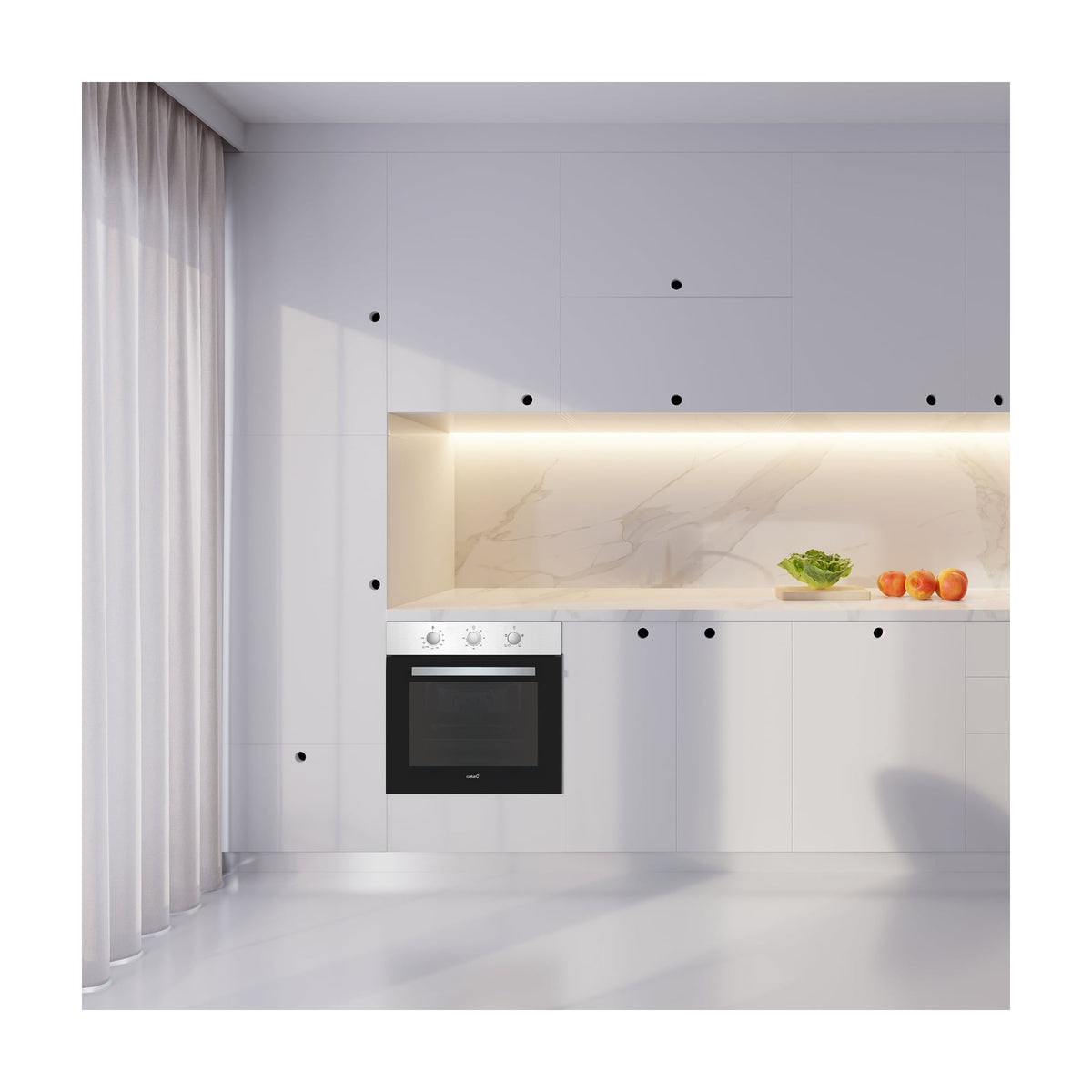 Horno convencional CATA SES 7104 X /C, 4 funciones, inox