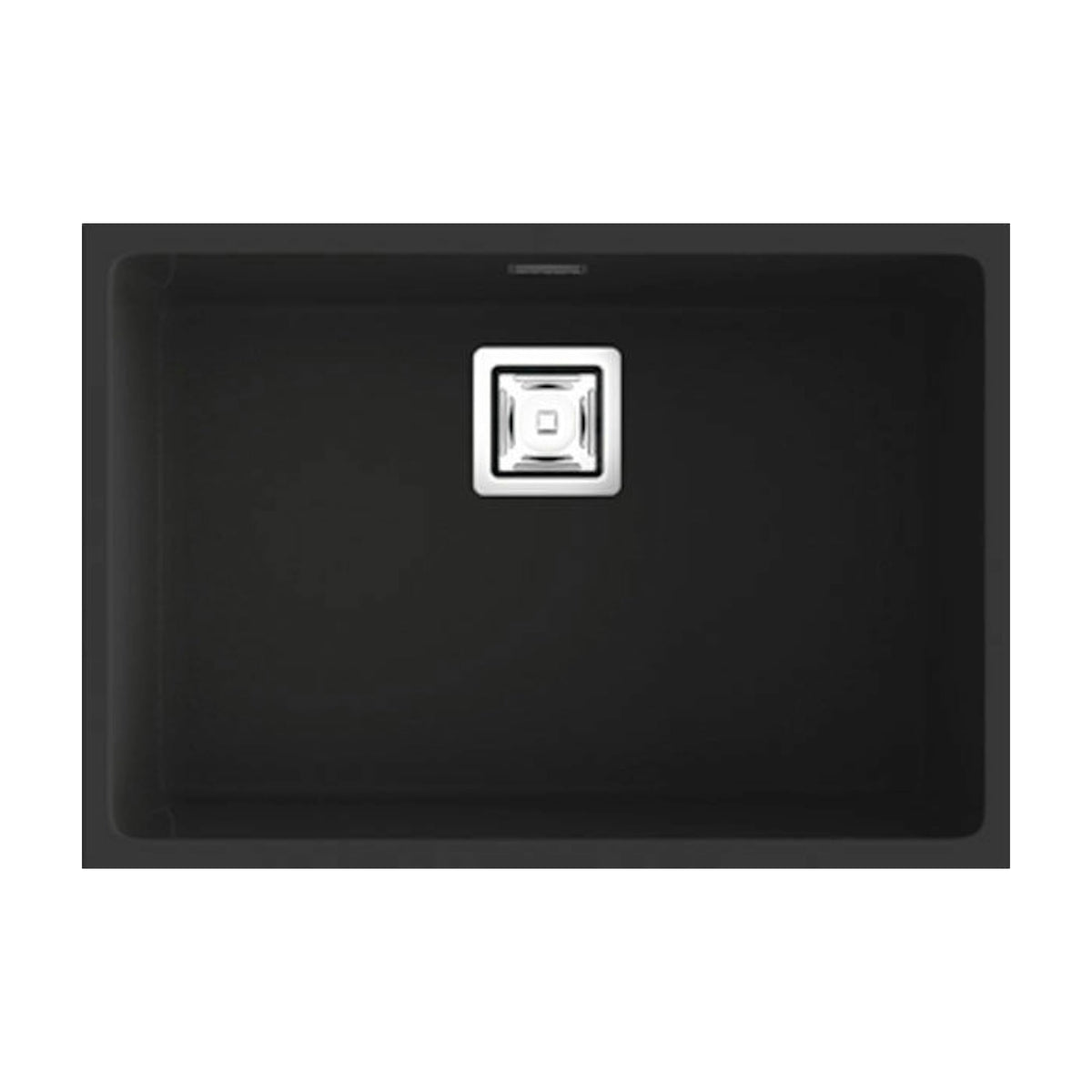 Fregadero Poalgi Zie 60 de resina Roc Stone®, negro mate