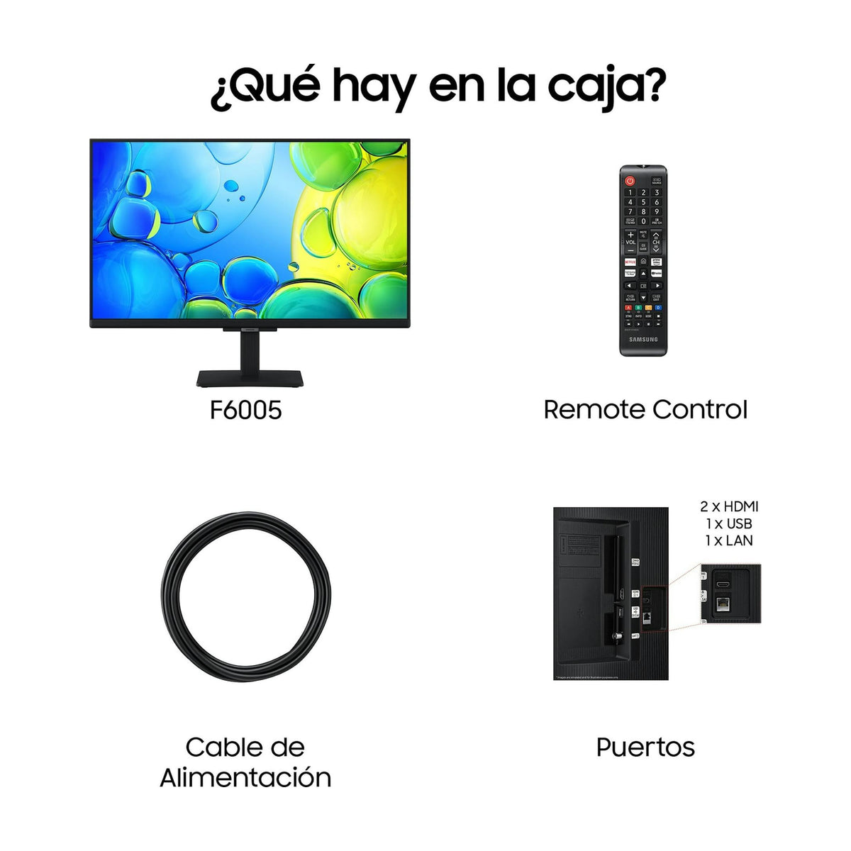 Televisor LED Samsung TU27F6005FKXSP de 27 pulgadas Full HD Smart TV