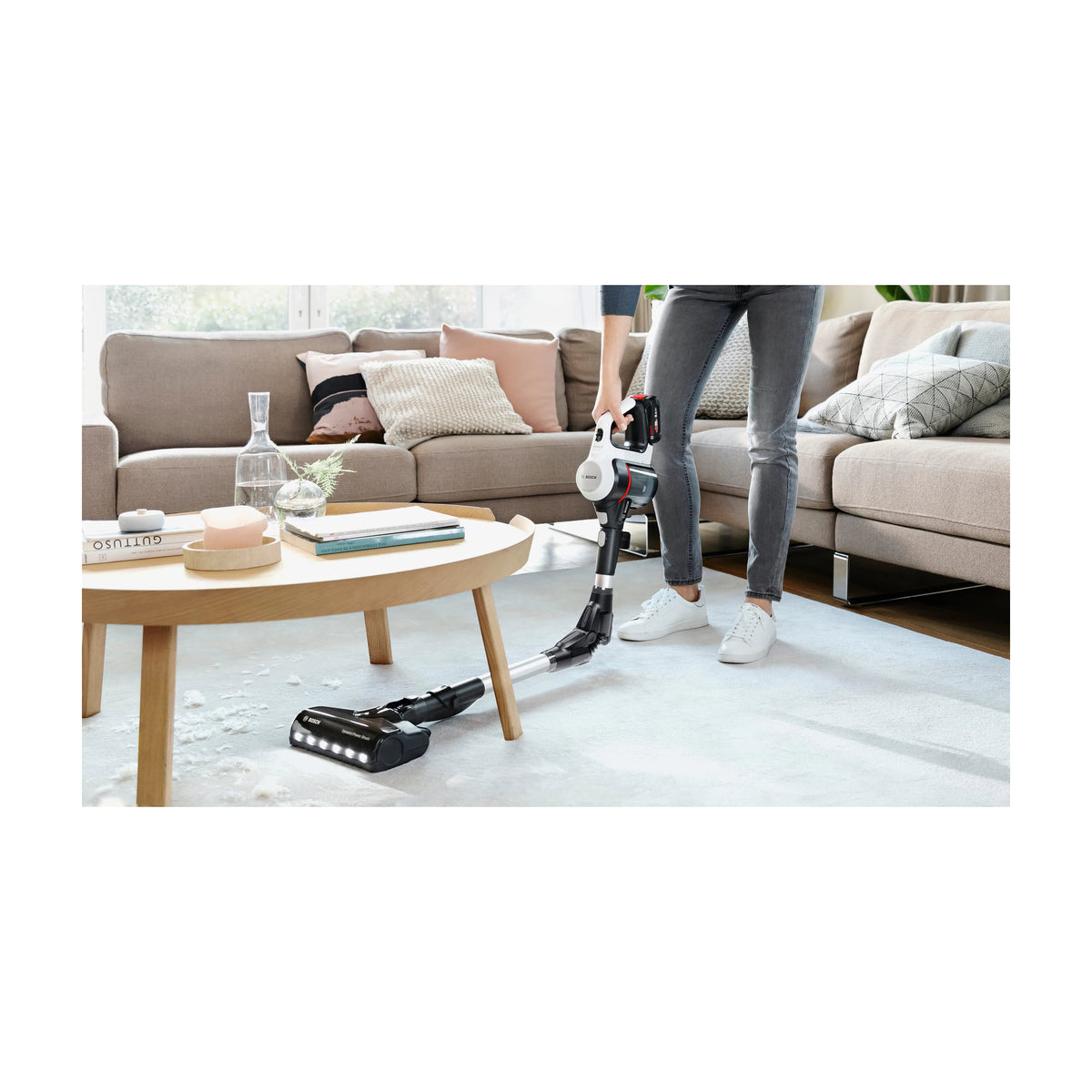 Aspirador escoba Bosch BBS711W Unlimited 7 sin cable, batería de 18 V