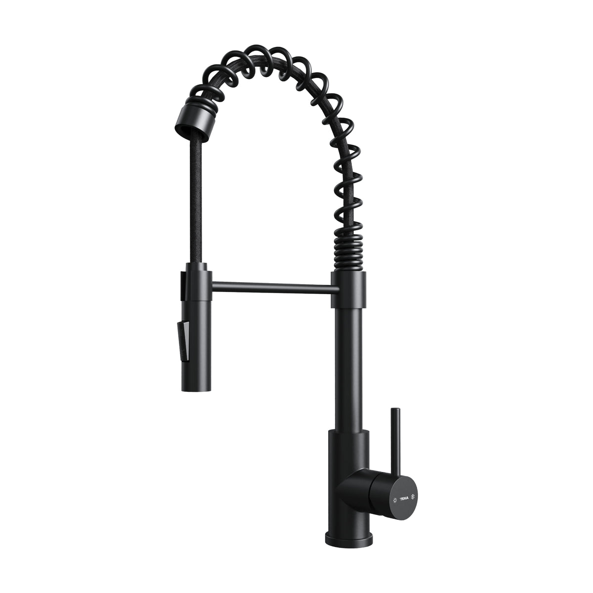 Grifo de cocina Teka UNI 9912 monomando negro con ducha extraíble