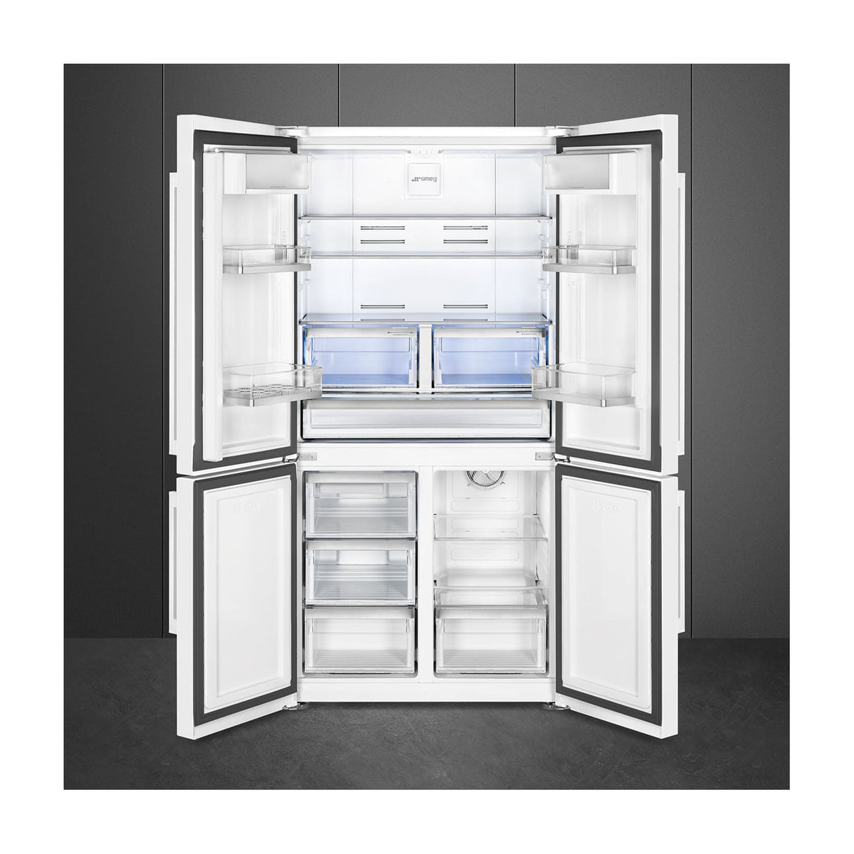 Frigorífico americano Smeg FQ60BDE de 4 puertas, 572 l y No Frost total