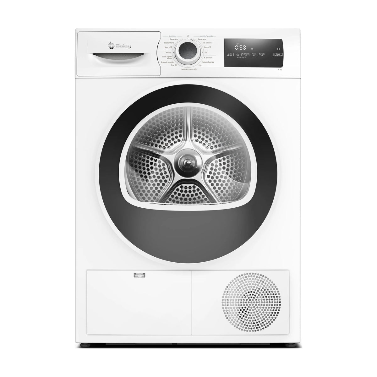 Secadora con bomba de calor Balay 3SB582BE, 8 kg, clase D