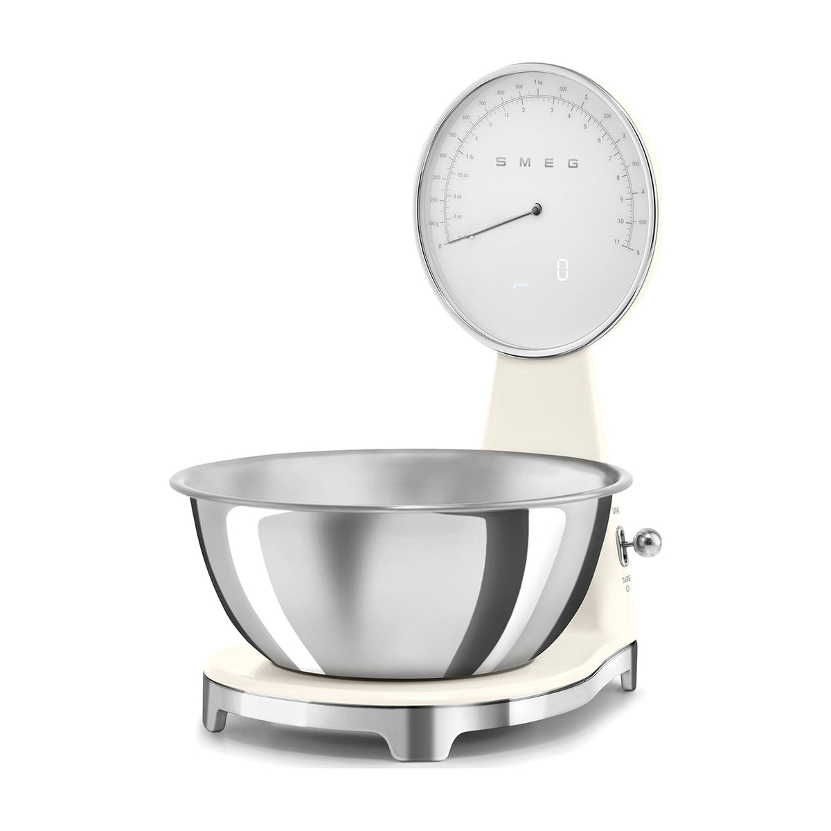 Báscula de cocina Smeg KSF01CRWW analógica y digital, 5 kg, crema