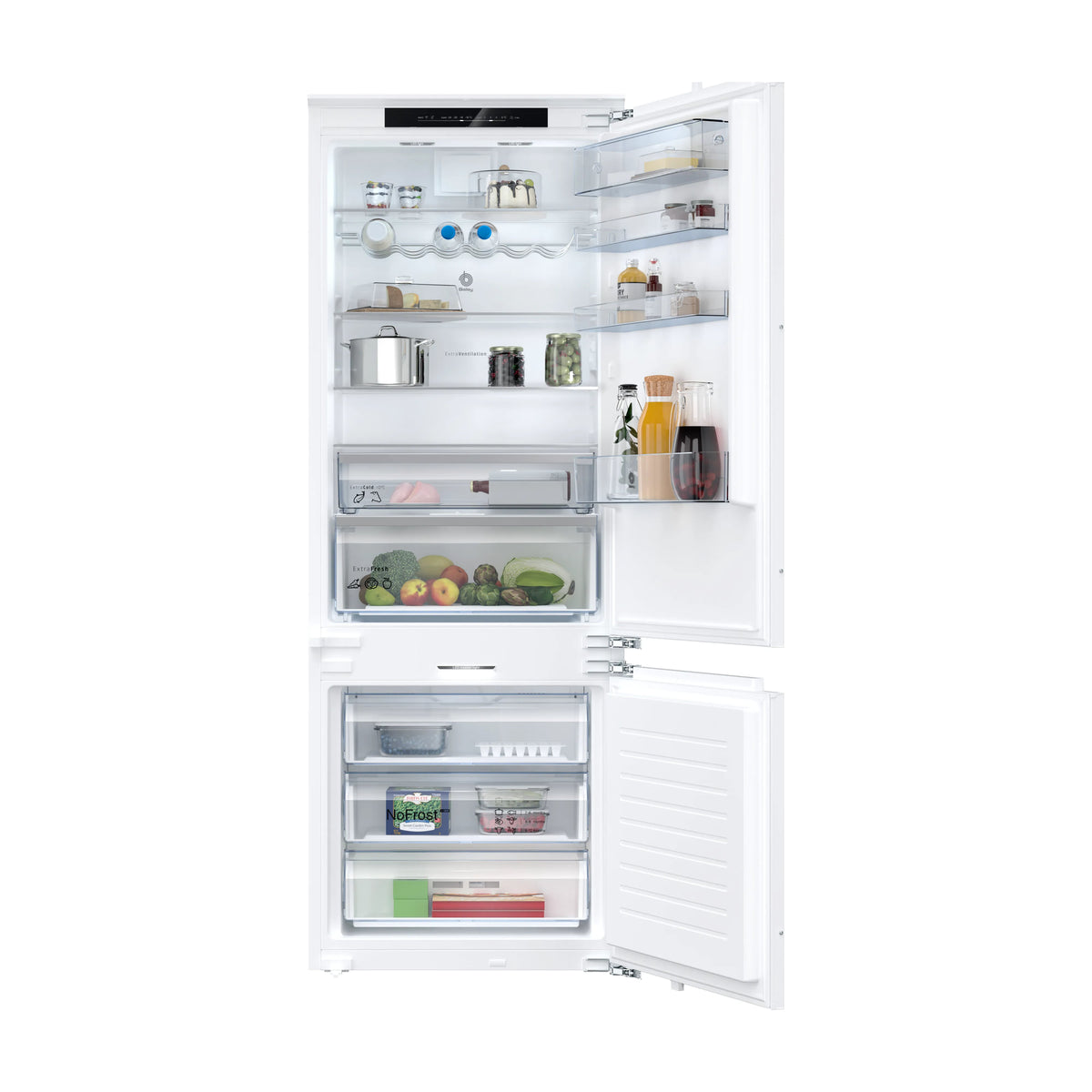 Frigorífico combi integrable Balay 3KID967F con No Frost y Home Connect