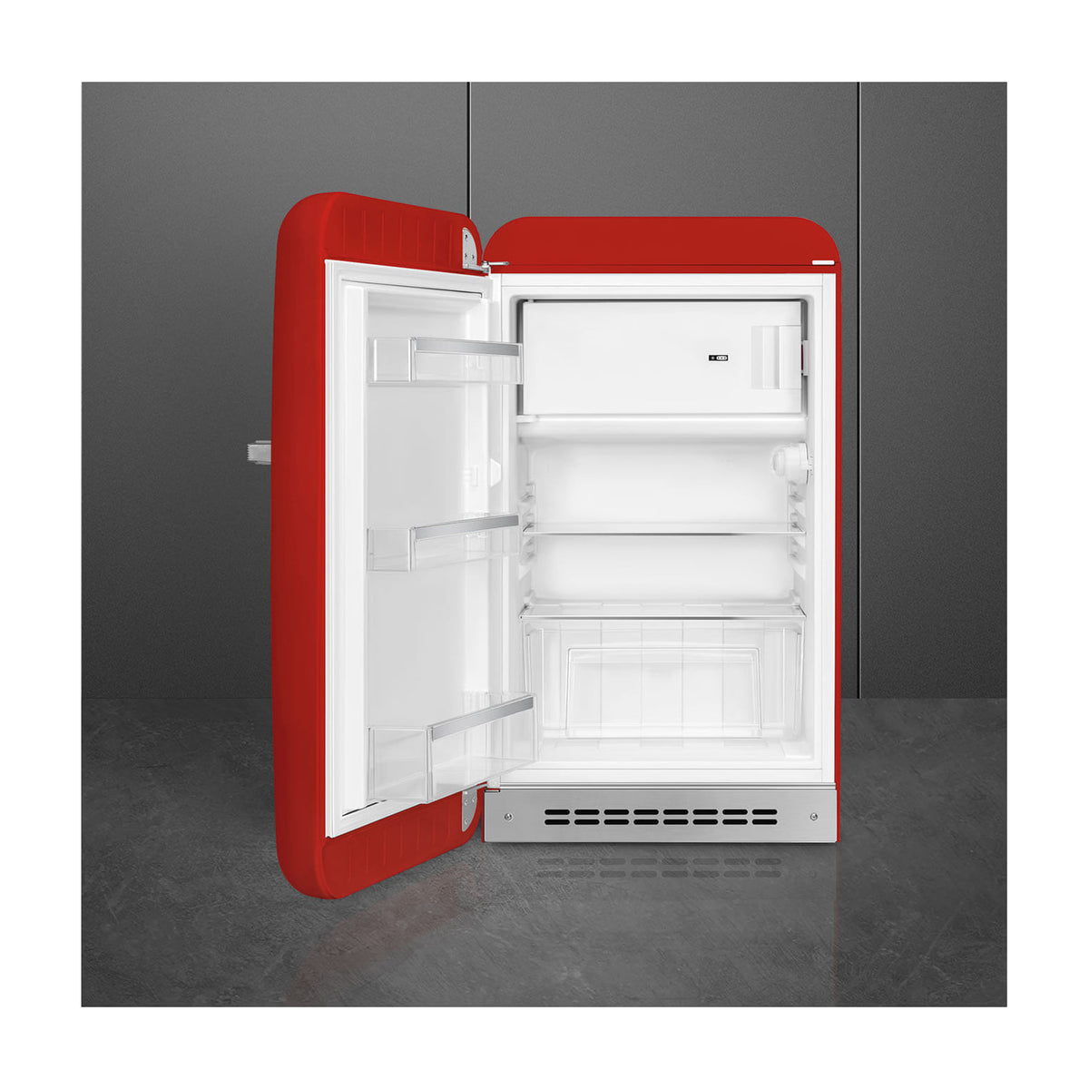 Frigorífico de una puerta Smeg FAB10LRD6 rojo, 122 l y clase D