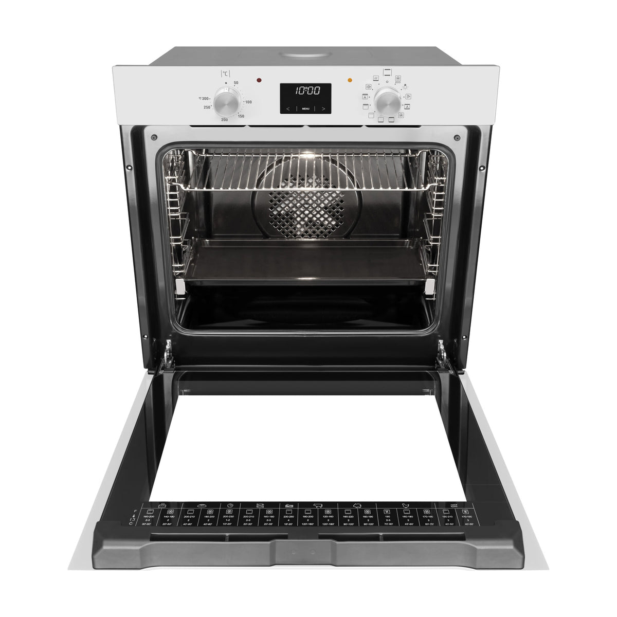 Horno multifunción Fagor 9H-185BB blanco, 77 litros y limpieza SteamClean