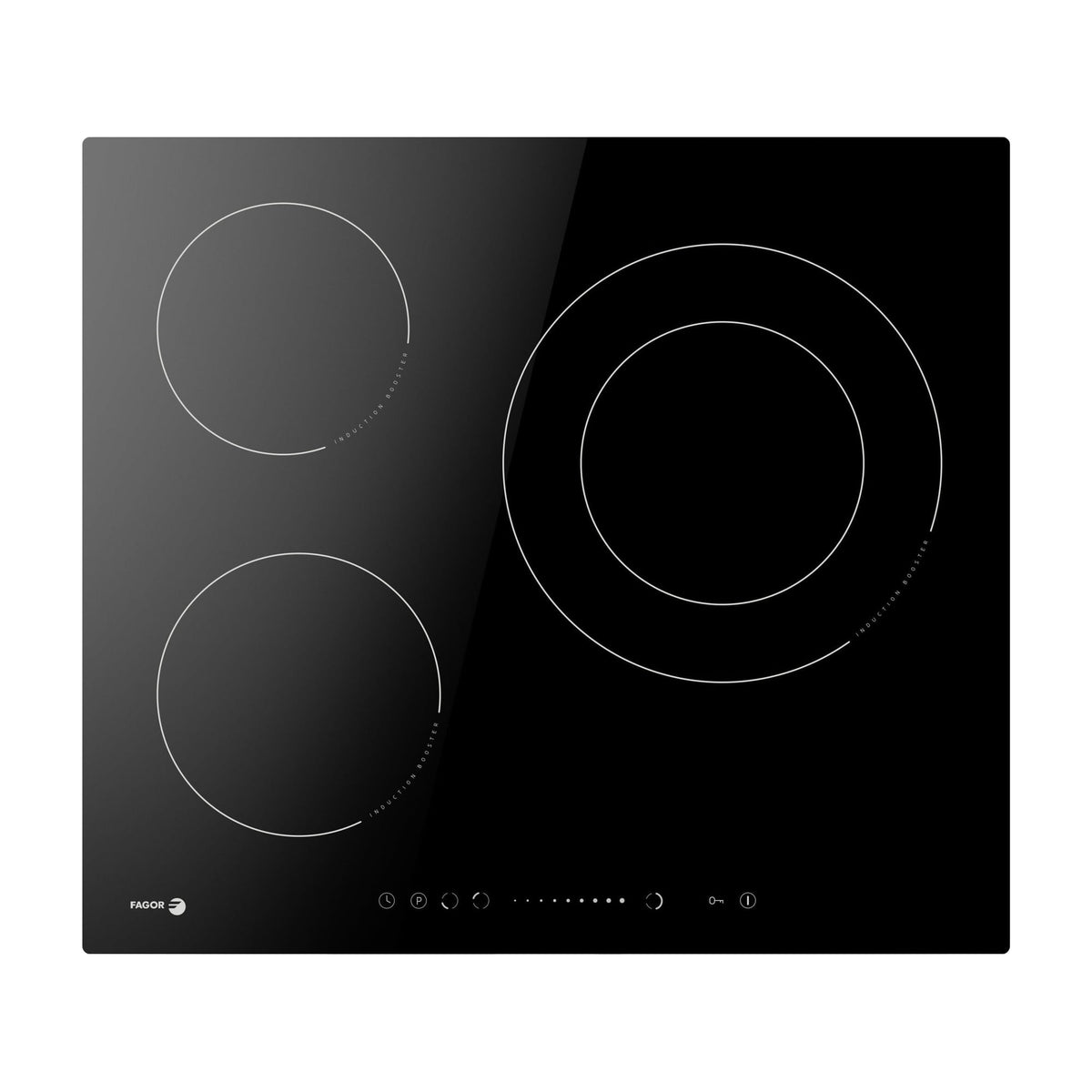 Placa de inducción Fagor 3IF-305BC de 59 cm, 3 zonas y control deslizante
