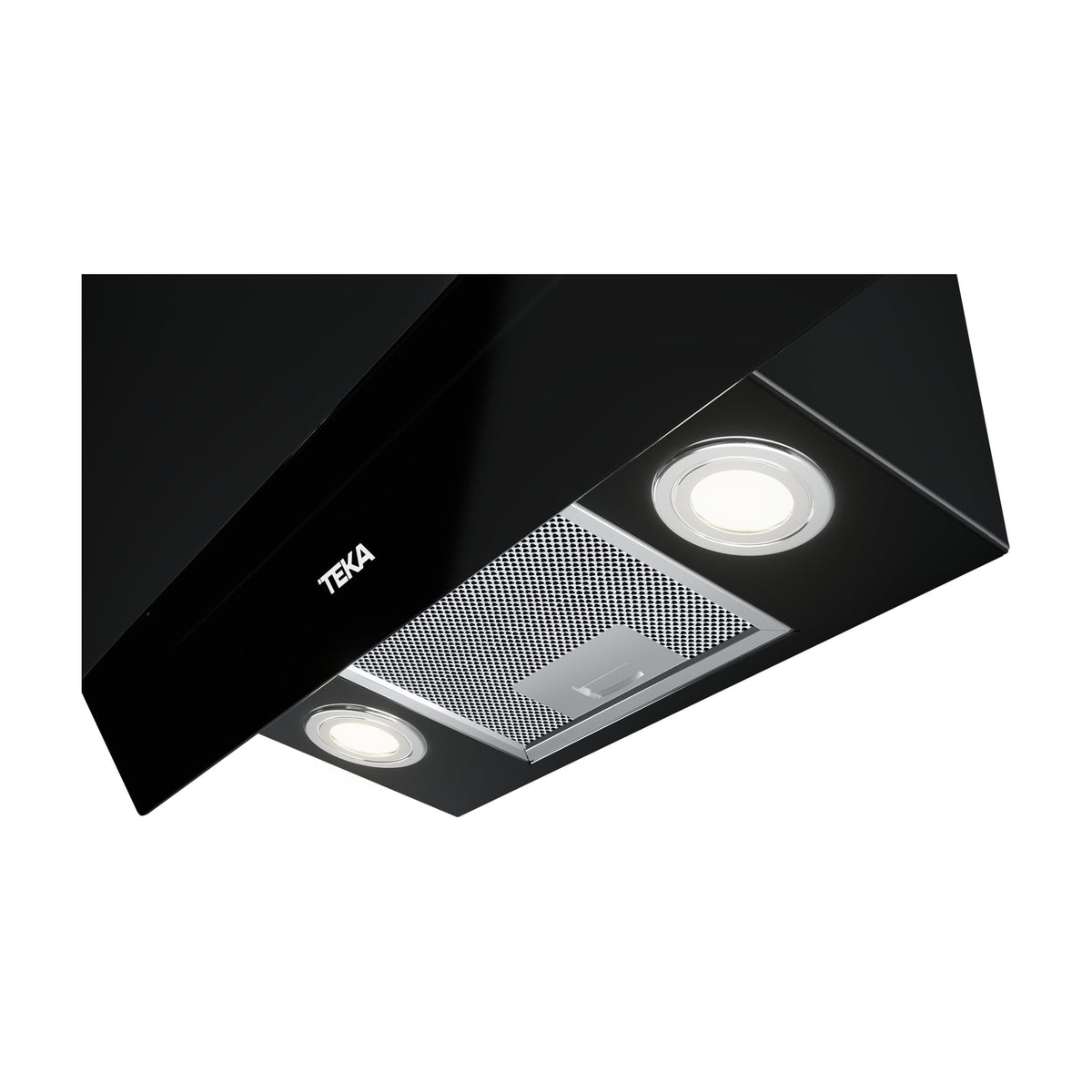 Campana decorativa Teka DVT Pro 68660 TBS BK de 60 cm, cristal negro