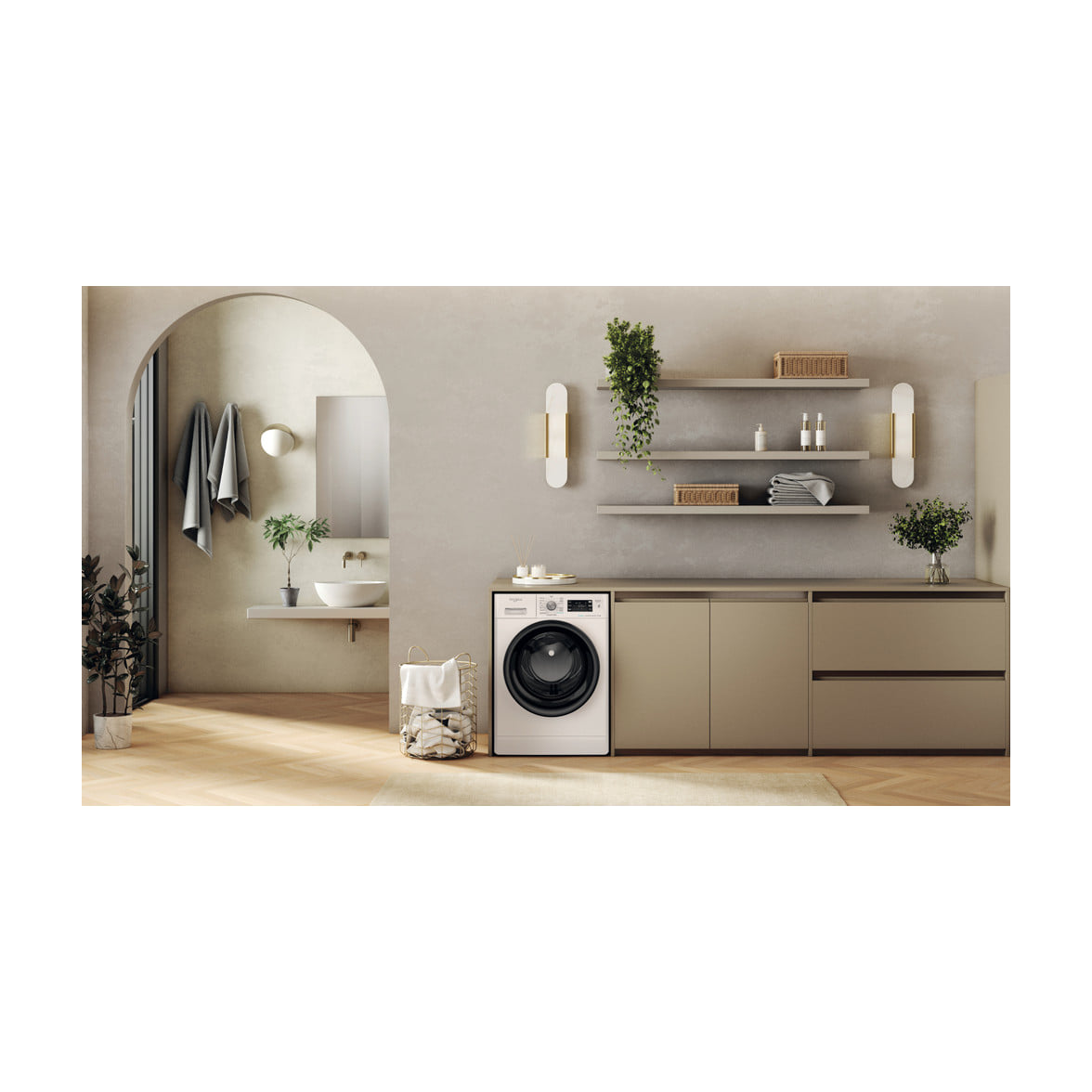 Lavadora Whirlpool FFB 10489 BV SPT de 10 kg y 1400 rpm