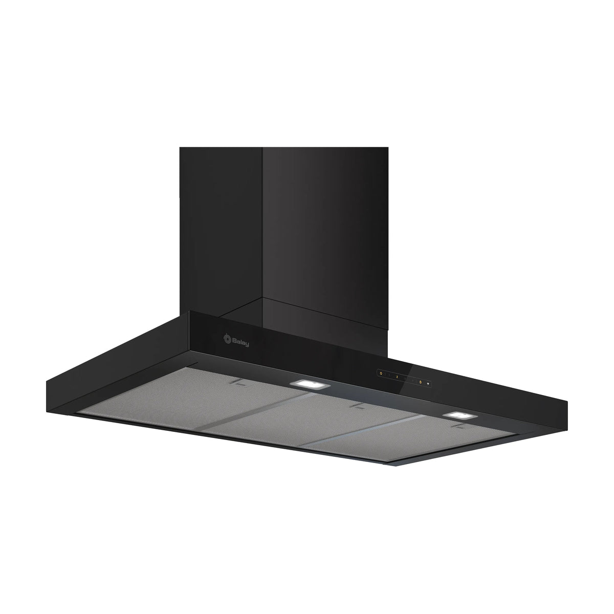 Campana decorativa de pared Balay 3BC897GM, 90 cm, negro mate