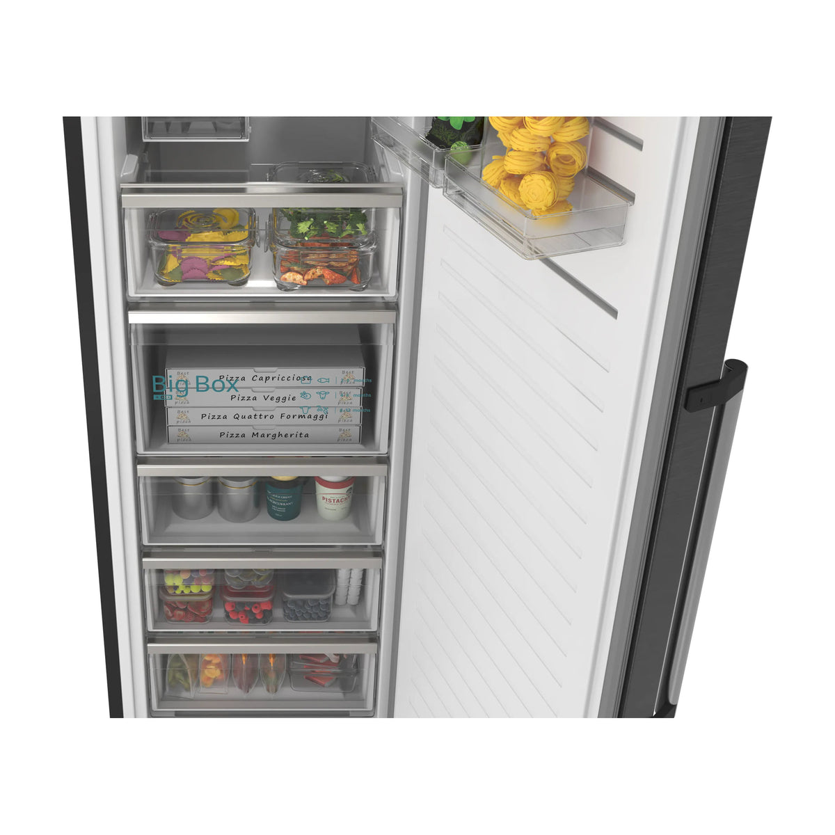 Frigorífico americano Siemens KA95NAXCG, Total noFrost y acero negro antihuellas