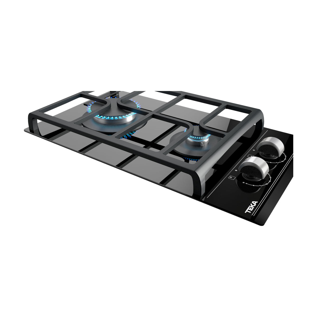 Placa de gas Teka GZC 32300 XB de 30 cm con 2 quemadores y ExactFlame