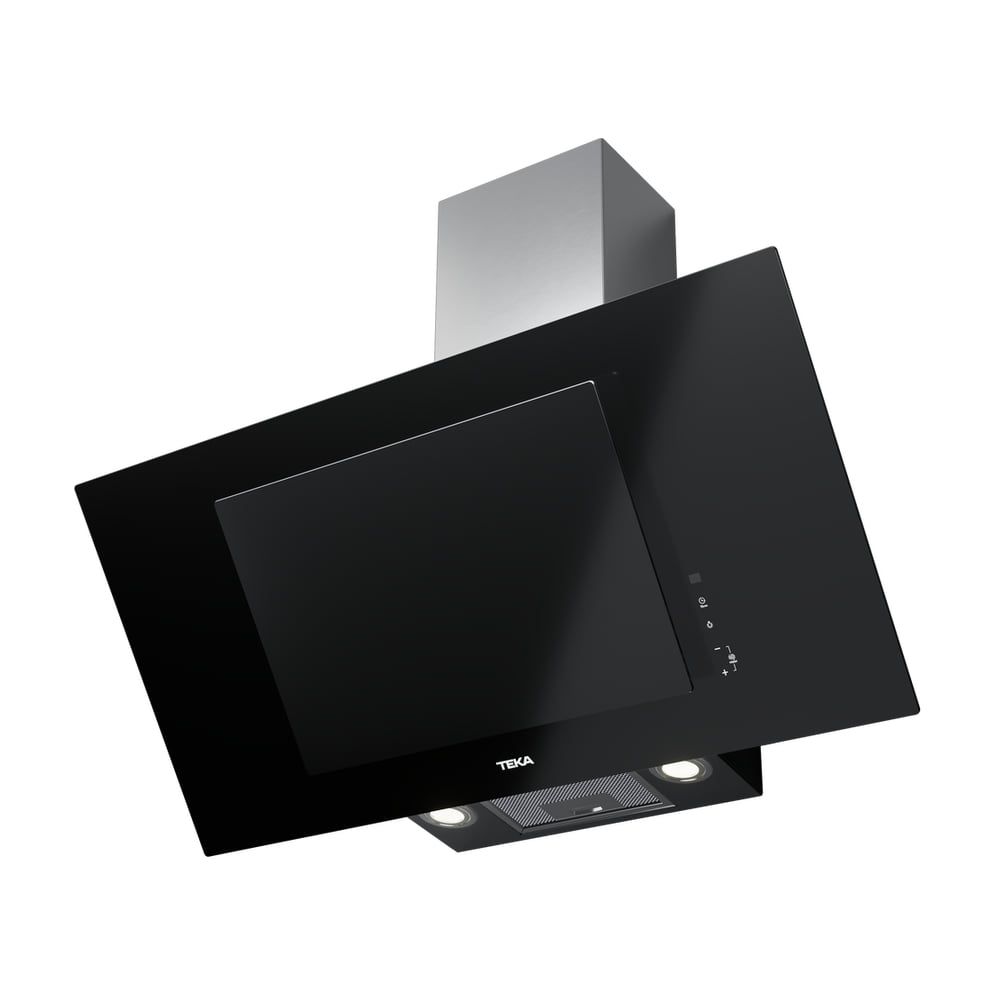 Campana decorativa Teka DVT PRO 98780 TCS BK de 90 cm en cristal negro